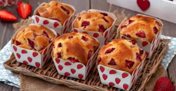 Muffins aux fraises et au mascarpone facile