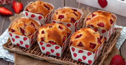 Muffins aux fraises et au mascarpone facile