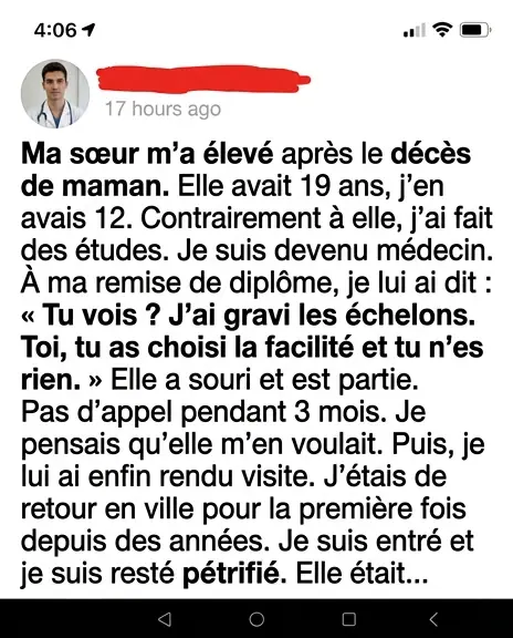 Jai traite ma soeur de moins que rien apres quelle ma elevee puis jai compris a quel point javais tort.jpg