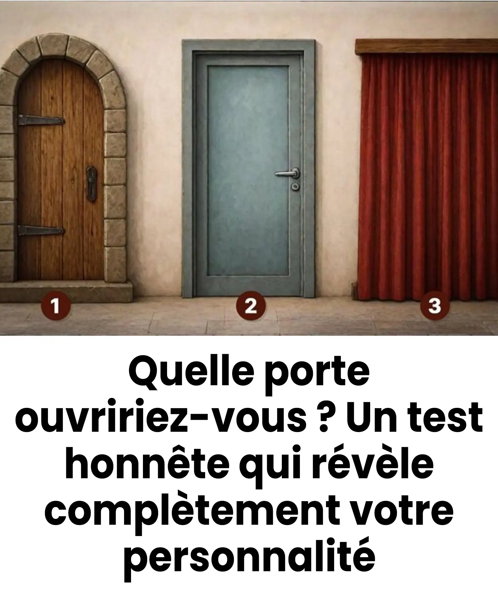 Quelle porte ouvririez vous un test honnete qui revele completement votre personnalite.jpg